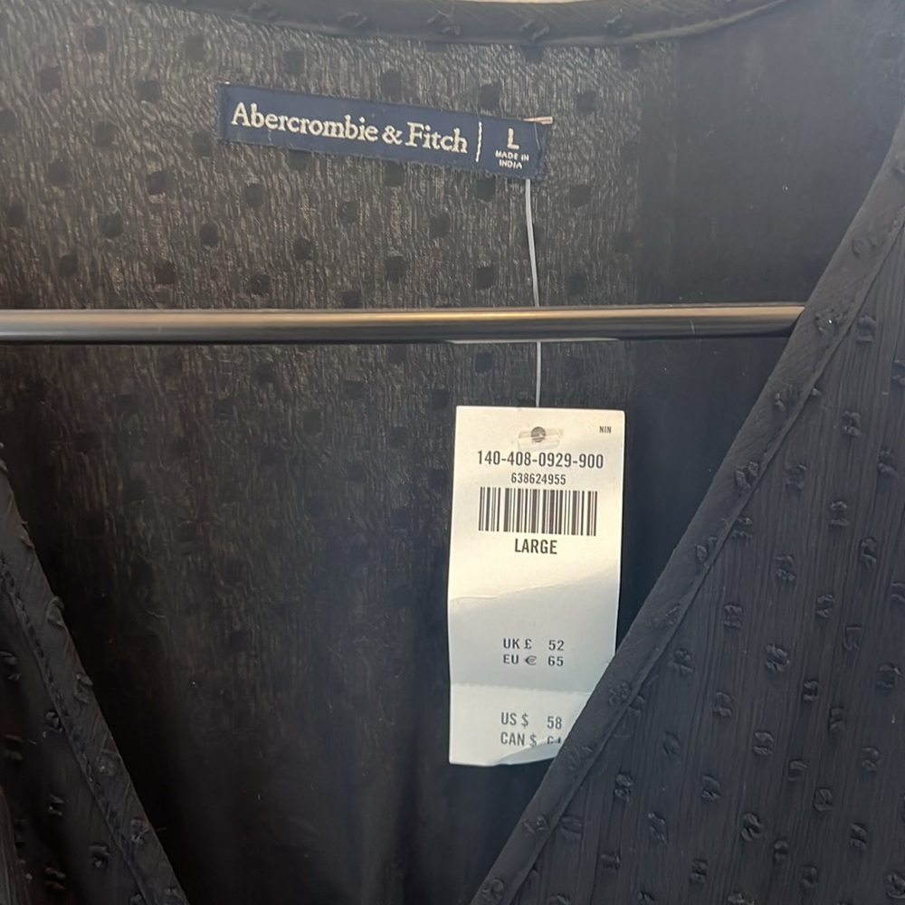 Abercrombie & Fitch Black Dot Short Sleeve Bodysuit - Picture 2 of 2